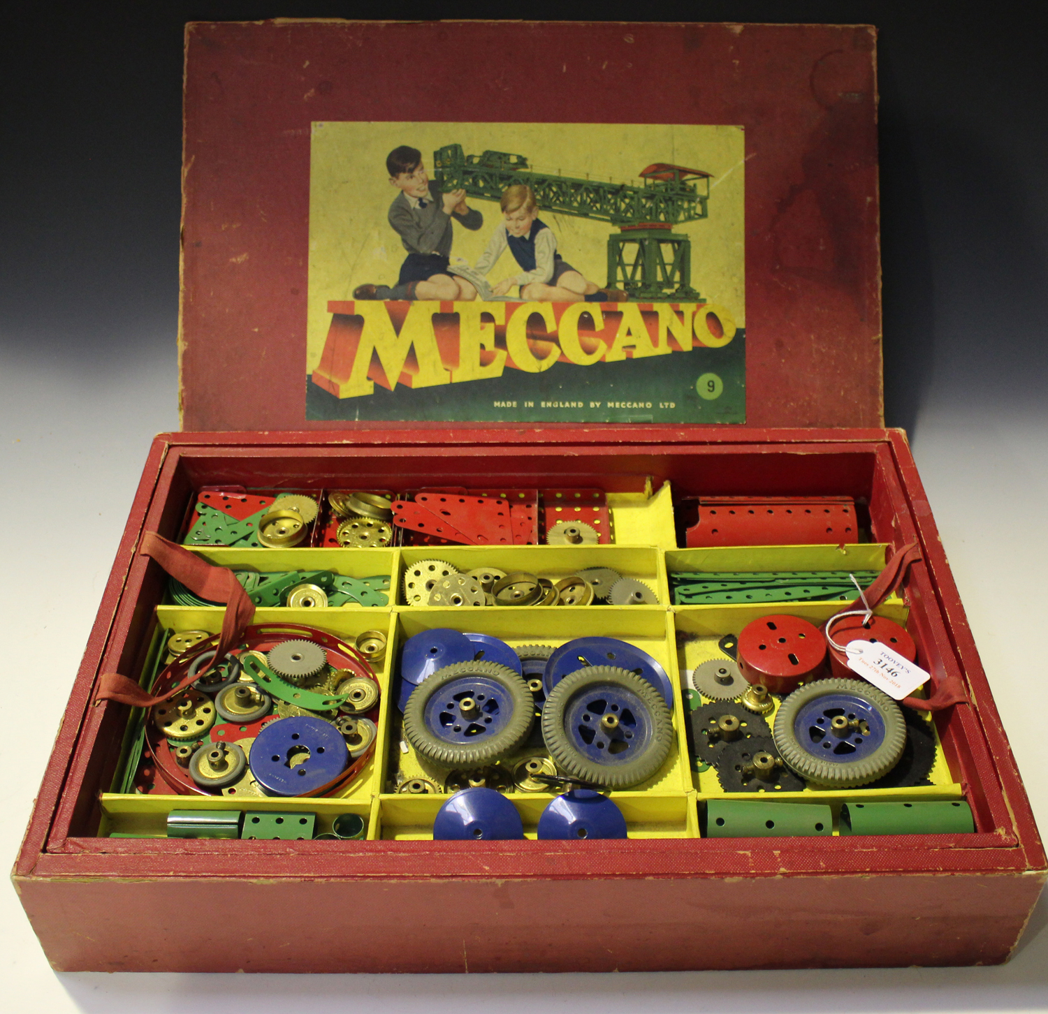 Meccano lot roues dentellées et de chaine