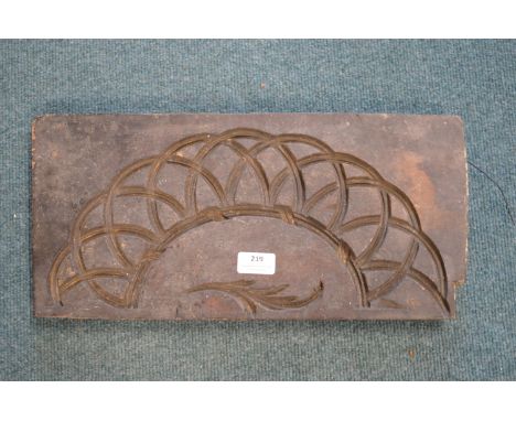 *Period Antique Carved Wooden Mould for Plaster Architectural Detail