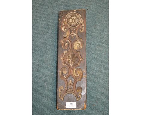 *Period Antique Carved Wooden Mould for Plaster Architectural Detail