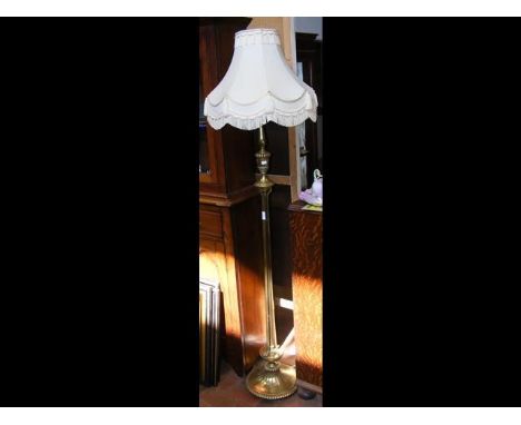 Decorative brass standard lamp 