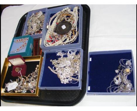 Various costume jewellery, gent's ring, etc. 