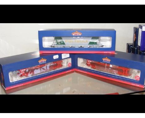 A boxed Bachmann Twin Double Deck Car Transporter and one other, together with a Bogie Hopper Wagon 