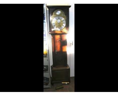 A 19th century mahogany cased Scottish Grandfather clock by John Hamilton of Glasgow, having separate second hand and date ap