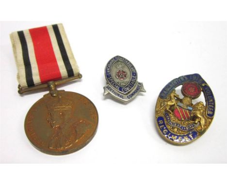 A SPECIAL CONSTABULARY LONG SERVICE MEDAL George V (Sect. Cmdr. Charles Hall), officially impressed, unmounted; together with