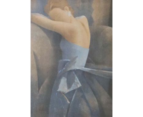 O.M. Raab, Girl In A Blue Dress, lithograph, 61/225, (Christies Cont Art); together with four other prints (4)