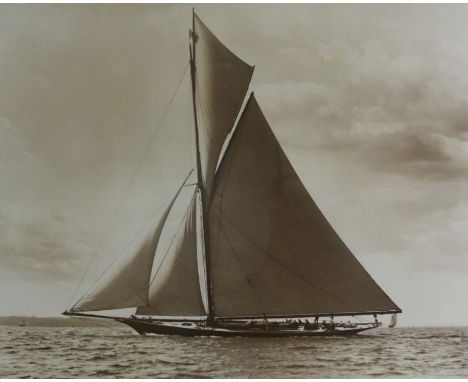 British School, Maritime Art, 'Thistle - 1890', a Cutter Yacht, Designed by G.L. Watson. Built by D.W. Henderson &amp; Co. Gl