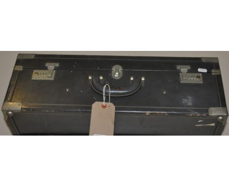 A Givenchy vintage leather covered suitcase