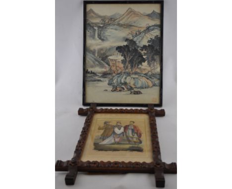 After Chapman, a Victorian coloured lithograph, 'A Prince, a Princess and Mandarin of the Aboriginal Chinese', 22 x 19cm, tog