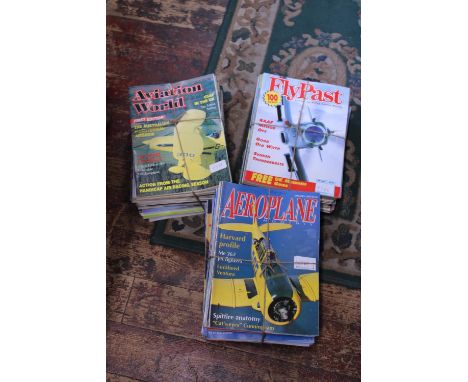 A large job lot of vintage Aviation World magazines 