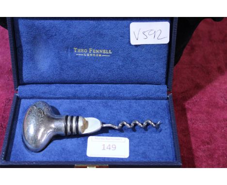 A boxed Theo Fennell of London corkscrew 