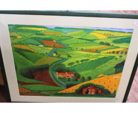 The Wolds across the World a David Hockney print Shipping unavailable. 