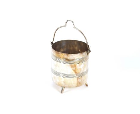 Dr Christopher Dresser for Henry Wilkinson, a silver plated ice bucket with pre 1872 stamped marks, 13cm high - see Christoph