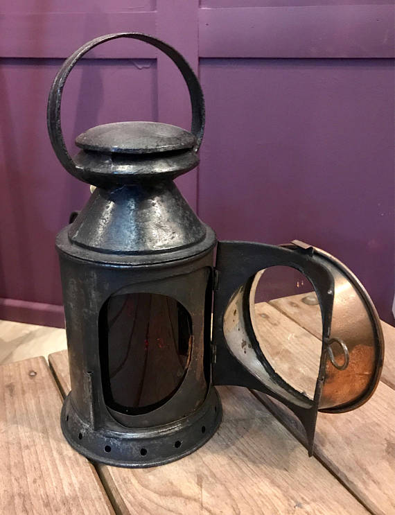 Railway Hand Signalling Lamp c1900, Antique Sherwood of Birmingham