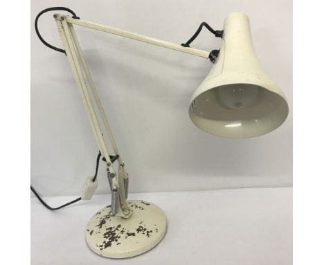 A vintage cream painted metal Angle poise lamp by  Anglepoise Lighting LTD.