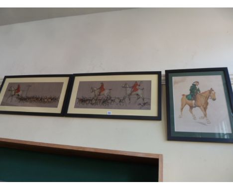 Cecil Aldin prints - 'The Doctor', 'The Huntsman', 'The Whip' (3)