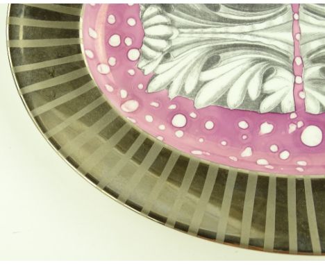 A modern table centre platter designed by Brenda Taylor for the David Linley Co., length 40cm.