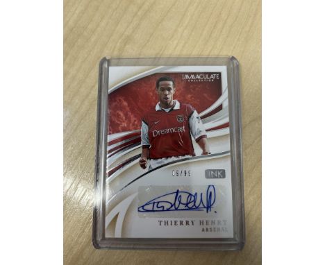 2020 Panini Immaculate Collection, Arsenal - Thierry Henry (Autographed Signature) 9 of 99