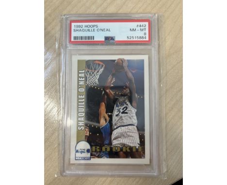 1992 Hoops, Orlando Magic - Shaquille O'Neal #442 Grade NM-MT 8 PSA 52515884