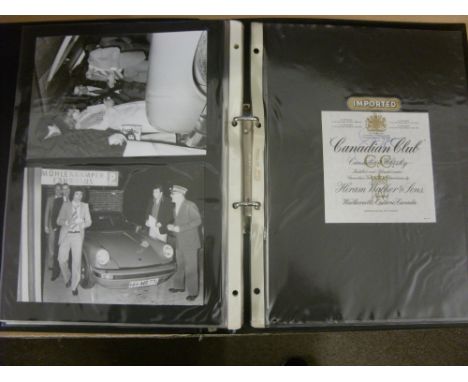 Kevin Keegan, Two Albums containing 100 Original Photographs, all relating to the 1977 Canadian Club Whisky Squash Cup, held 