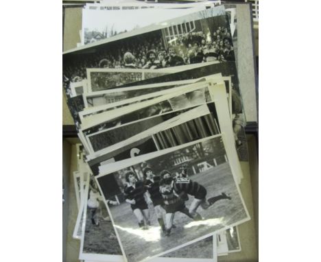 Rugby Union, Moseley (Birmingham) a collection of 118 press photographs, various sizes, published by Ken Kelly, includes port