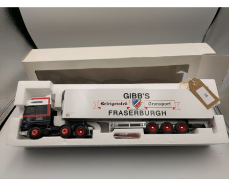 Manufacturer  - Eligor | Description - DAF XF 95 & Fridge Trailer - Gibbs of Fraserburgh | Stock Code - 112197 | Notes - VGC 
