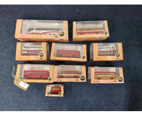 Manufacturer  - Oxford | Description - Job Lot of Oxford Buses in cases | Stock Code - Job Lot | Notes - VGC| Scale - various