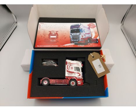 Manufacturer  - Tekno | Description - Scania R6 Topline Tractor Unit - Joe Gwyne | Stock Code - 67951 | Notes - Mint| Scale -