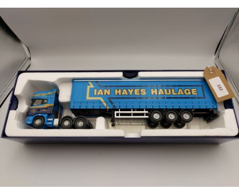 Manufacturer  - Corgi | Description - Scania Topline & Curtainside Trailer - Ian Hayes Haulage | Stock Code - CC12935 | Notes