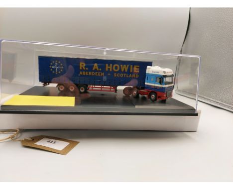 Manufacturer  - Oxford | Description - DAF XF & Curtainside Trailer - R A Howie | Stock Code - DAF08CS | Notes - VGC - Box sl