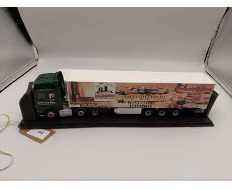 Manufacturer  - WSI | Description - DAF XF & Box Trailer - Cartwright Bros in display Case | Stock Code - ? | Notes - Fair - 