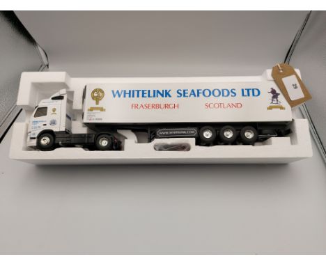 Manufacturer  - Eligor | Description - Volvo FH Restyle Globetrotter & Fridge Trailer - Whitelink Seafoods | Stock Code - 113