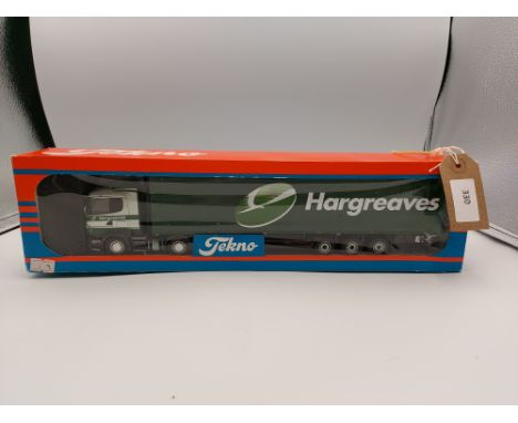 Manufacturer  - Tekno | Description - Scania R & Walking Floor Trailer - Hargreaves | Stock Code - 64711 | Notes - Fair to Go