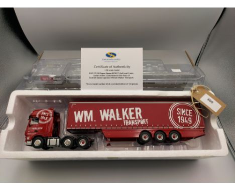 Manufacturer  - WSI | Description - DAF XF Super Space Cab & Curtainside Trailer - William Walker  | Stock Code - 02-2875 | N
