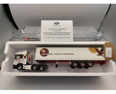 Manufacturer  - WSI | Description - Scania R Normal CR20N & Curtainside Trailer - John Mitchell Low Cert Number | Stock Code 