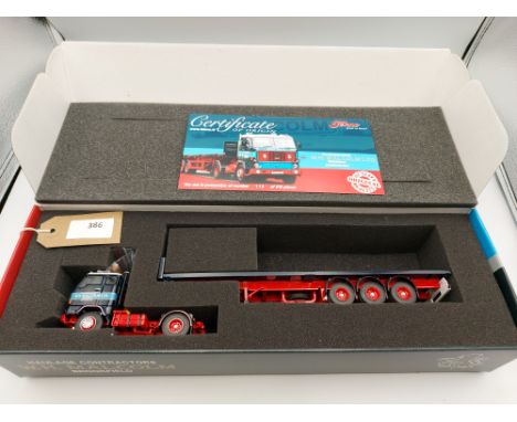 Manufacturer  - Tekno | Description -  Volvo F88 4x2 & Flatbed - W H Malcolm | Stock Code - 65464 | Notes - VGC - slight dama