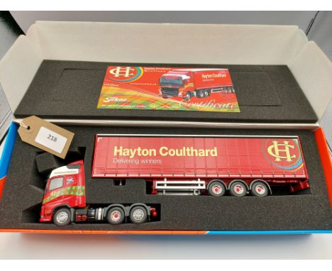 Manufacturer  - Tekno | Description - Volvo FH & Curtainside Trailer - Hayton Coulthard | Stock Code - 68030 | Notes - Mint| 