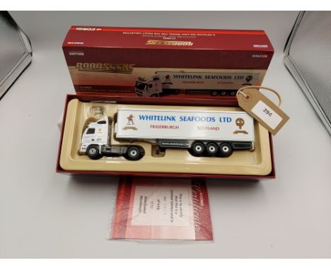 Manufacturer  - Corgi | Description - Volvo FH & Fridge Trailer - Whitelink Seafoods | Stock Code - CC18002 | Notes - Mint| S