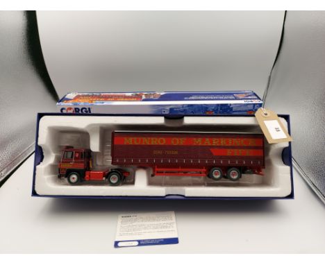 Manufacturer  - Corgi | Description - Scania 111 & Curtainside Trailer - David Munro & Sons | Stock Code - CC15310 | Notes - 