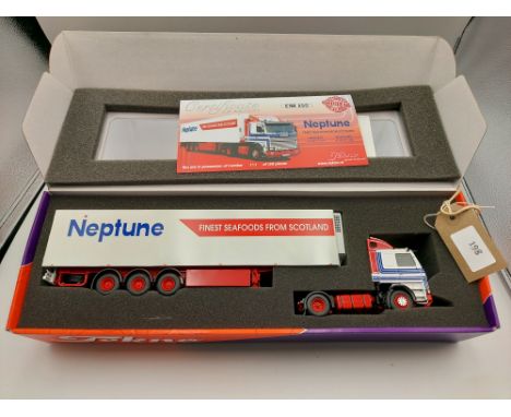 Manufacturer  - Tekno | Description - Scania 142 & Fridge Trailer - Neptune | Stock Code - 64270 | Notes - Mint| Scale - 1:50