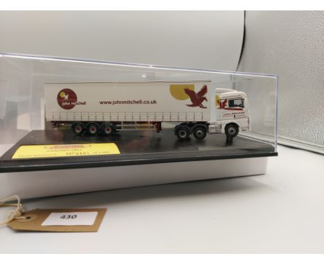Manufacturer  - Oxford  | Description - MAN TGX XLX & Curtainside Trailer - John Mitchell | Stock Code - MAN04CS | Notes - VG