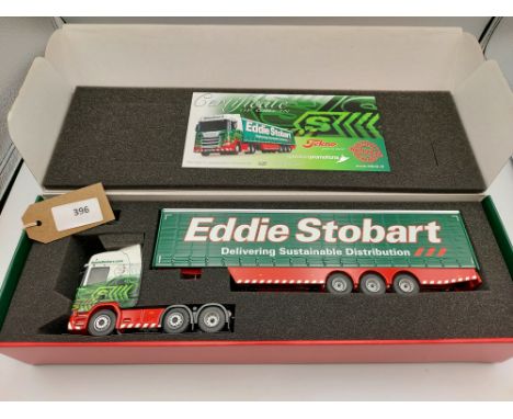 Manufacturer  - Tekno | Description - Scania R & Curtainside Trailer - Eddie Stobart | Stock Code - 73108 | Notes - Mint| Sca