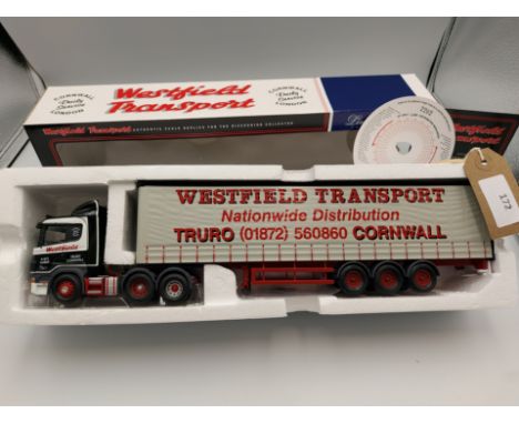 Manufacturer  - Corgi | Description - Scania 4 Series & Curtainside - Westfield Transport | Stock Code - CC12213  | Notes - V