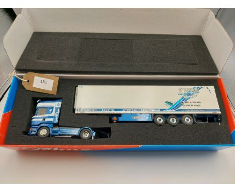 Manufacturer  - Tekno | Description - Scania R620 Topline & Fridge Trailer - O'Toole | Stock Code - 55872 | Notes - Mint| Sca
