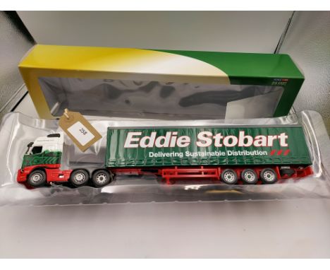 Manufacturer  - Cararama/Oxford | Description - Volvo FH & Curtainside Trailer - Eddie Stobart | Stock Code - CR028 | Notes -