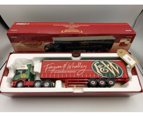 Manufacturer  - Corgi | Description - Scania R & Curtainside Trailer - Fagan & Whalley | Stock Code - ? | Notes - GC - Wrong 