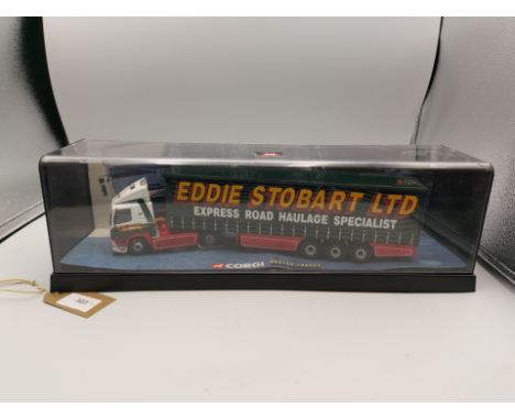 Manufacturer  - Corgi | Description - Leyland DAF & Curtainside Trailer - Eddie Stobart | Stock Code - 75403 | Notes - GC - C