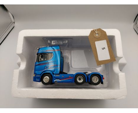 Manufacturer  - WSI | Description - Scania S Highline WSI Premium Line Bluestream | Stock Code - 04-2045 | Notes - Mint - Box