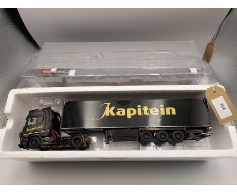 Manufacturer  - WSI | Description - Scania R Highline & Box Trailer - J Kapitein Transport  | Stock Code - 01-3442 | Notes - 