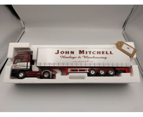 Manufacturer  - Eligor | Description - MAN TG XXL & Curtainside Trailer - John Mitchell | Stock Code - 112369 | Notes - VGC -