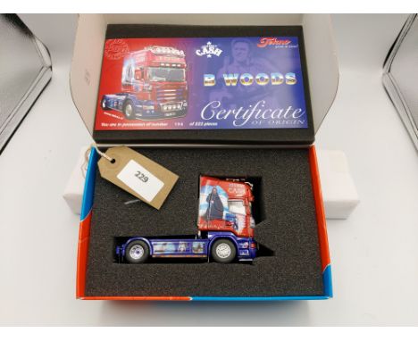 Manufacturer  - Tekno | Description - Scania R-Series Topline - 'Johnny Cash' - B Woods | Stock Code - 65820 | Notes - Mint| 